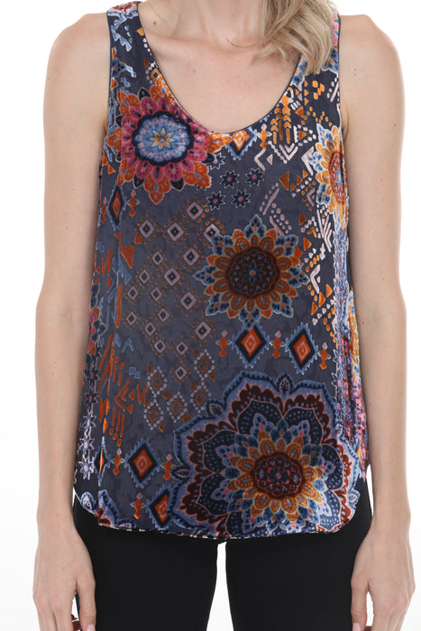Johnny Was Letty Reversible Velvet Tank Top C16325-7