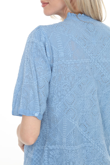 Johnny Was Briallen Embroidered Button Front Shirt C11025-7