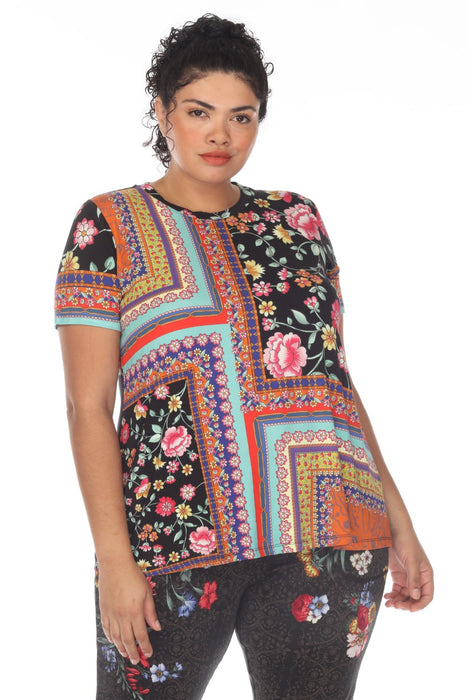 Johnny Was Style T13422 Lookout Favorite Crew Neck Tee Boho Chic