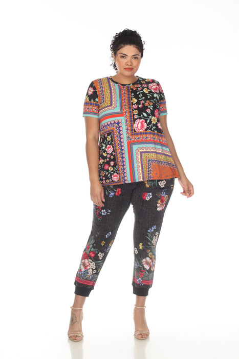 Johnny Was Lookout Favorite Crew Neck Tee Boho Chic T13422