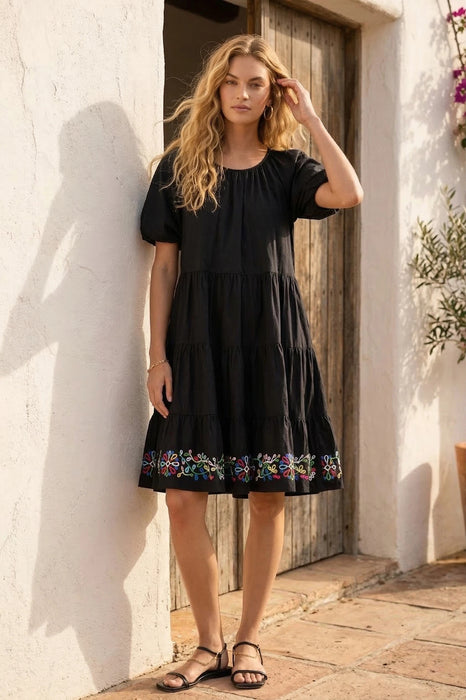 Johnny Was Love Amanza Eyelet Mini Dress L30223-4 *