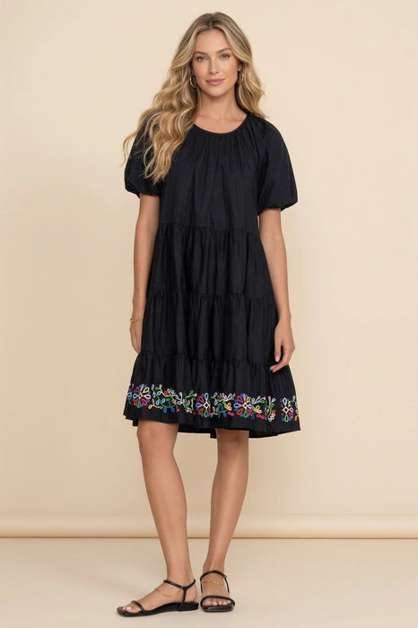 Johnny Was Love Amanza Eyelet Mini Dress L30223-4 *