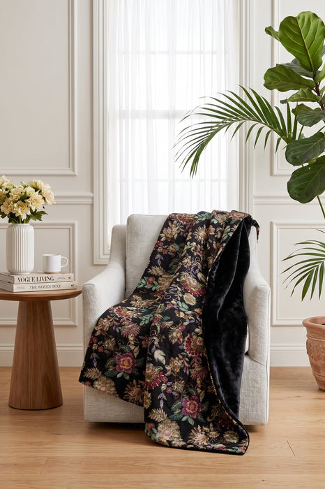 Johnny Was Lowri Floral Tapestry Throw Blanket H10225