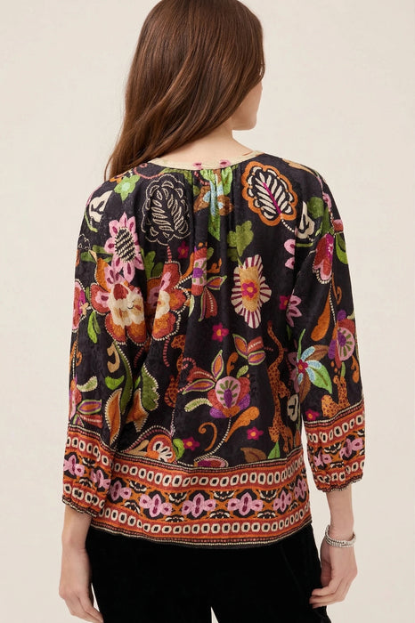 Johnny Was Black Margot Blouse C13425-9