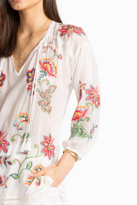 Johnny Was White Margot Blouse R13325-4P Petite