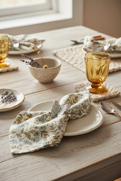 Johnny Was Mariposa Napkin Ring Set of 4 H72524