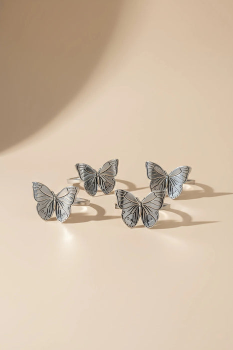 Johnny Was Mariposa Napkin Ring Set of 4 H72524