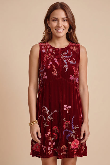 Johnny Was Mayra Velvet Chevron Tank Dress J38925-7