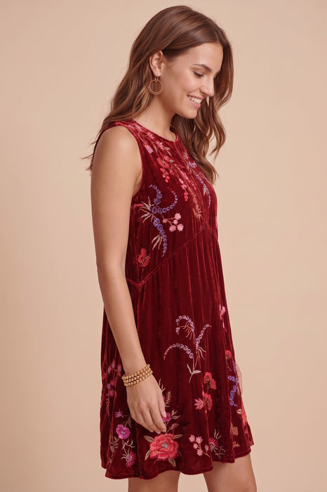 Johnny Was Mayra Velvet Chevron Tank Dress J38925-7