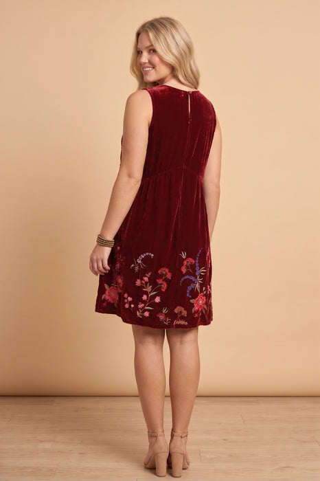 Johnny Was Mayra Velvet Chevron Tank Dress Plus Size J38925-7X AfterRetail Johnny Was Mayra Velvet Chevron Tank Dress Plus Size J38925-7X AfterRetail