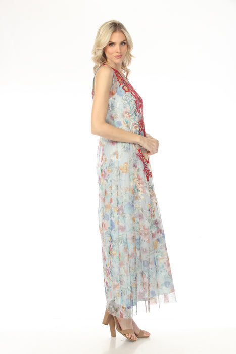 Johnny Was Floral Dancer Mazzy A-Line Maxi Dress R37925-1S