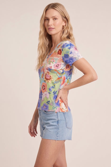 Johnny Was McDreamer The Janie Favorite Short Sleeve V-Neck Tee T11226