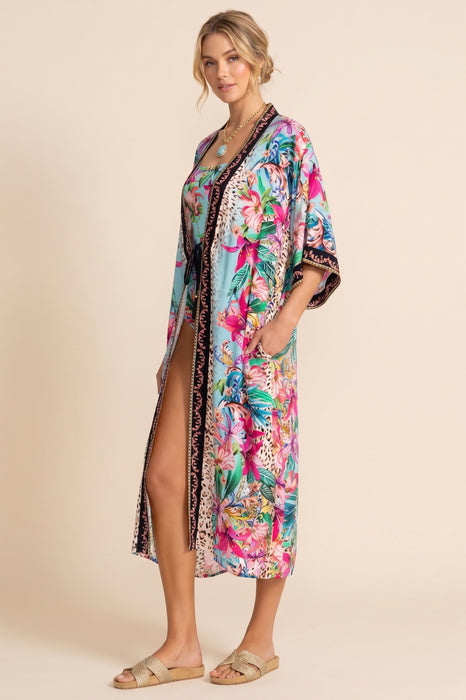 Johnny Was Miller Long Floral Kimono CSW2225-U