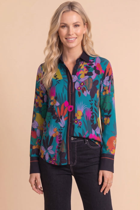 Johnny Was JWLA Multicolor The Janie Favorite Button Front Shirt T16825-8