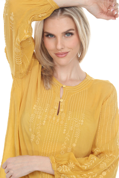 Johnny Was Asta Embroidered Tunic Top C26225-7