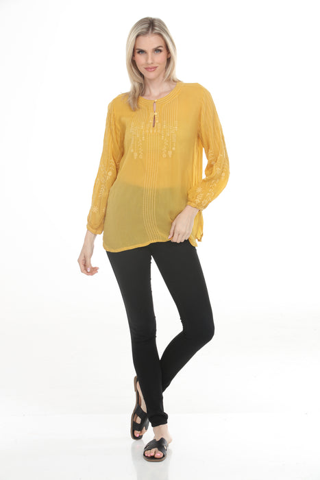 Johnny Was Asta Embroidered Tunic Top C26225-7