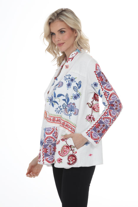 Johnny Was White Noemi Jacket C57426-3