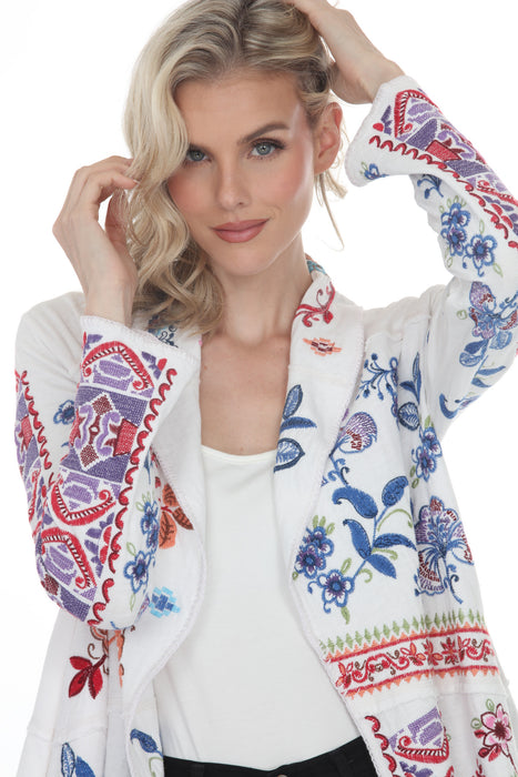 Johnny Was White Noemi Jacket C57426-3