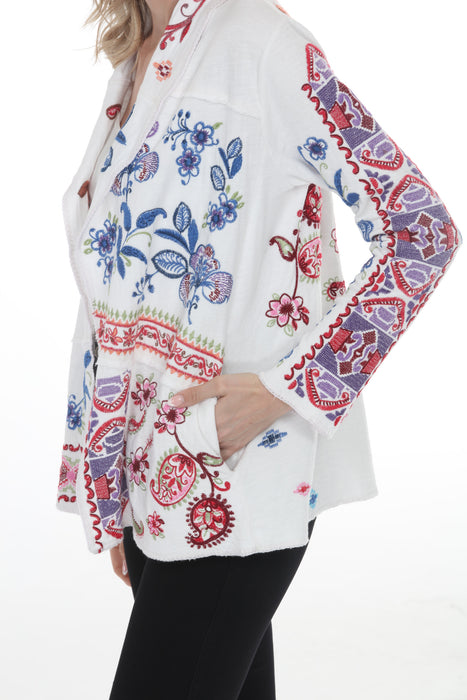 Johnny Was White Noemi Jacket C57426-3