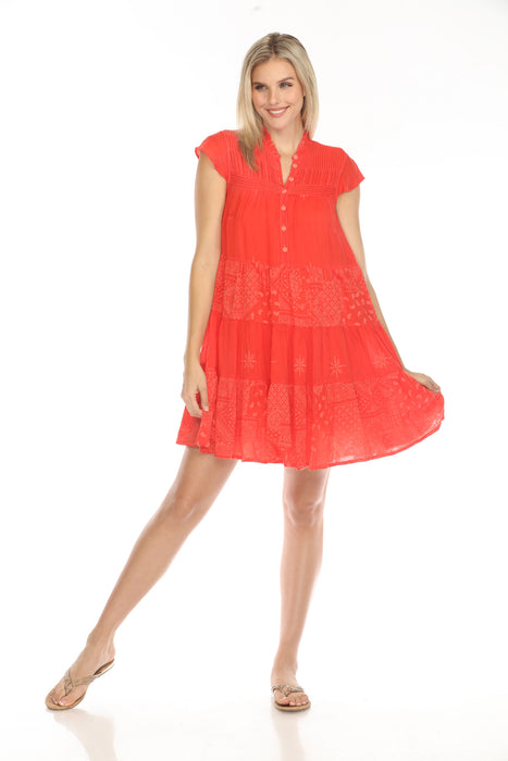 red babydoll slip dress Vintage 90's Red Ruffled Lace Babydoll Dress Lingerie // L