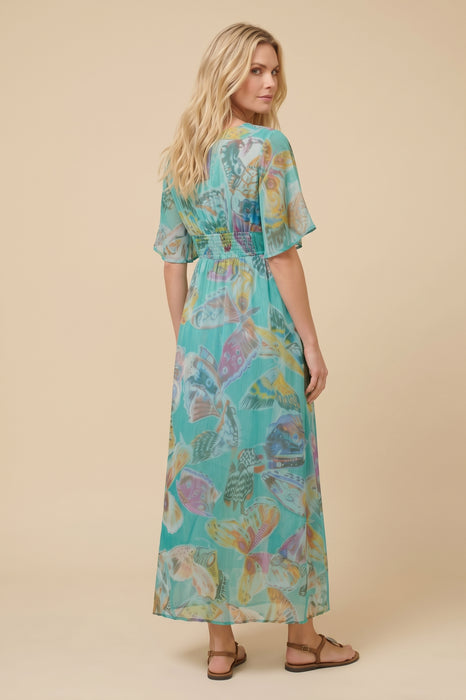 Johnny Was Ofelia Burnout Tami Maxi Dress C37525-E