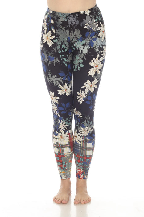 Johnny Was Style T61922 Ona Floral Pull On Ankle Leggings Boho Chic