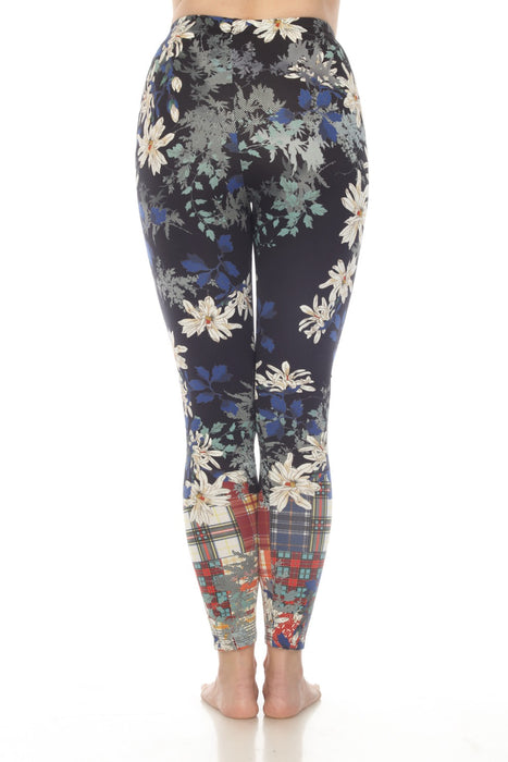 Johnny Was Ona Floral Pull On Ankle Leggings Boho Chic T61922