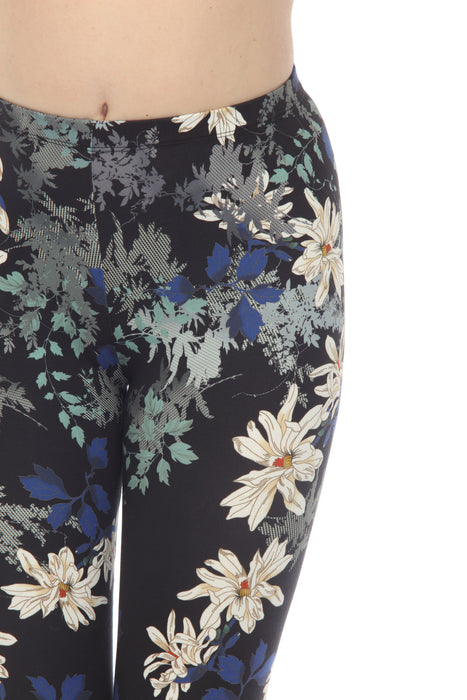 Johnny Was Ona Floral Pull On Ankle Leggings Boho Chic T61922