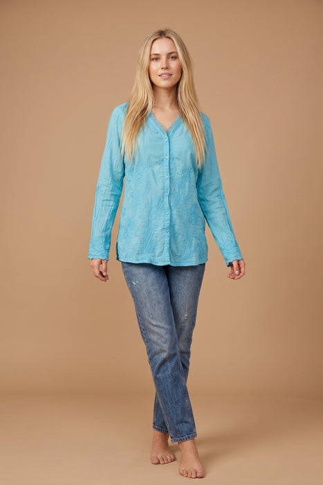 Johnny Was Orchid Party De Vries Tunic Top C24425-2 *