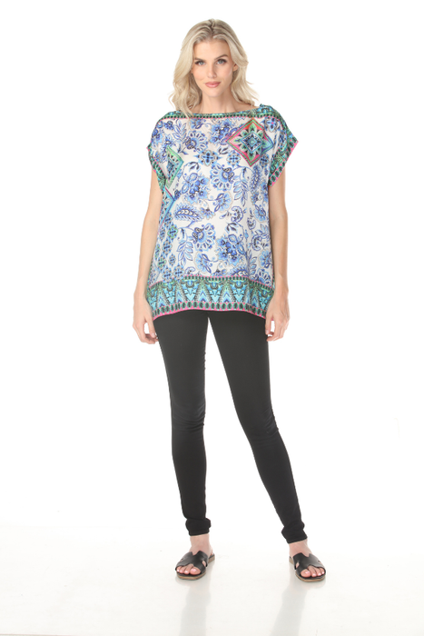 Johnny Was Oyako Elaine Silk Blouse C16725-5