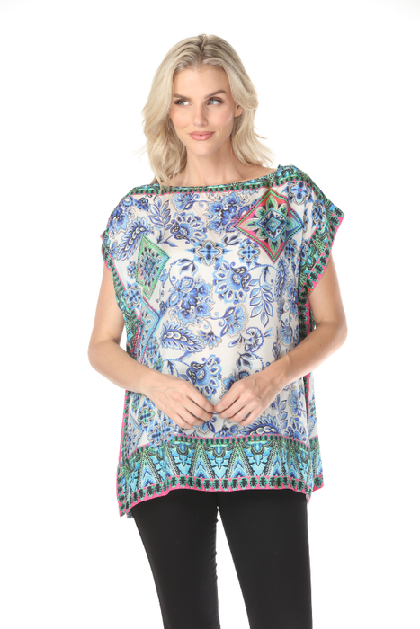 Johnny Was Oyako Elaine Silk Blouse C16725-5