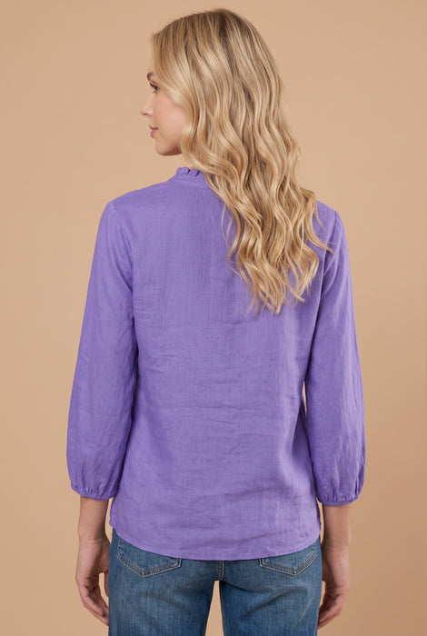 Johnny Was Paisley Purple Adina Ruffle Field Blouse J10926-2