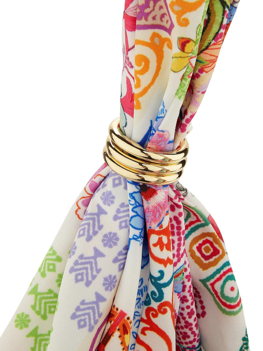 Johnny Was Paula Floral Ring Beach Bag CSW4625-M