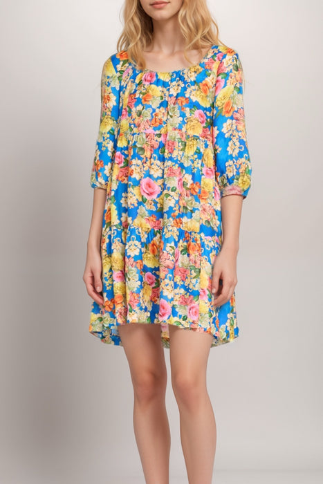 Johnny Was Pauline Tiered Mini Dress CSW2725-M