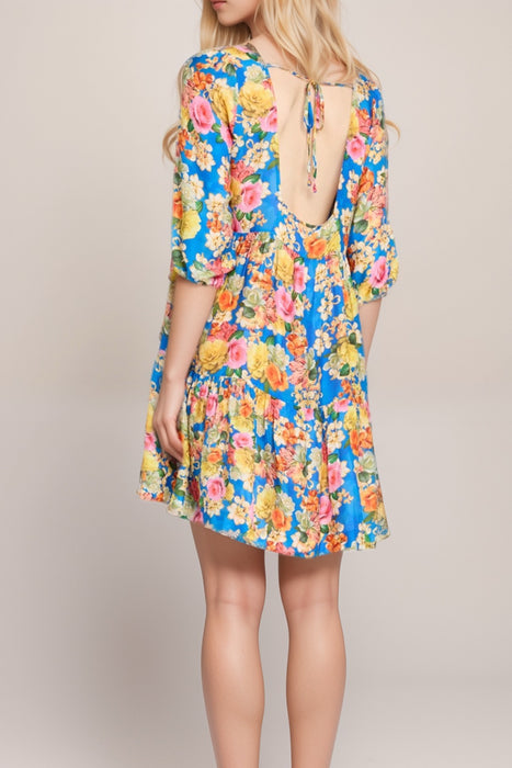 Johnny Was Pauline Tiered Mini Dress CSW2725-M