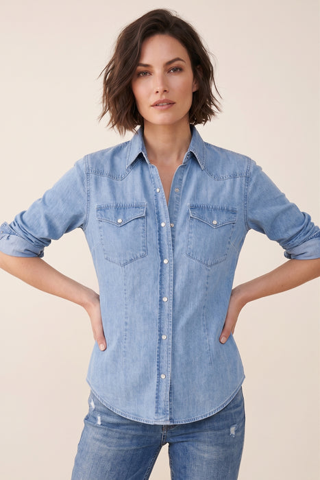 Johnny Was Blue Provence Denim Shirt RD1124-7