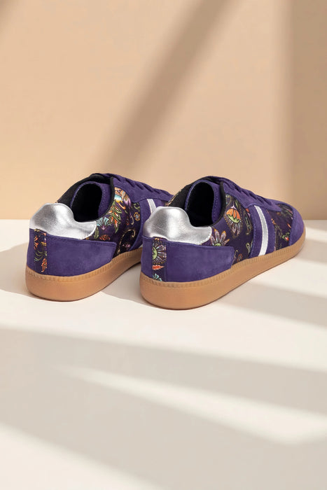 Johnny Was Deep Purple Comono Paisley Suede Sneaker JWS25124-6