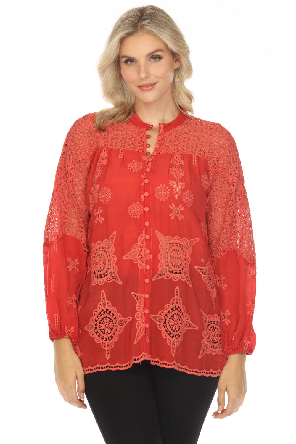johnny was ginger silk blouse