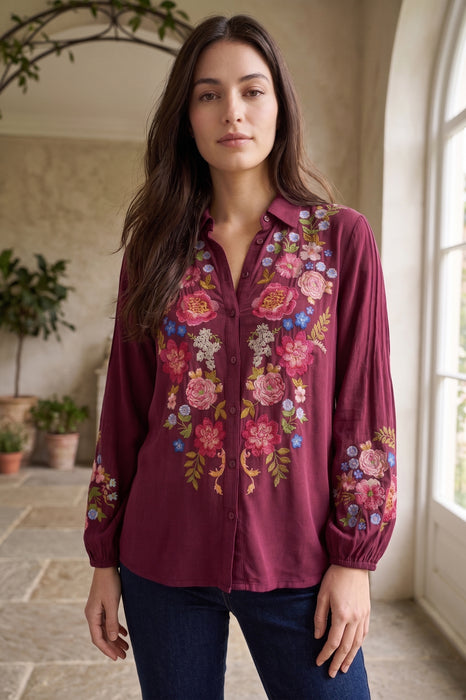 Johnny Was Rhododendron Seren Shirt C15625-9