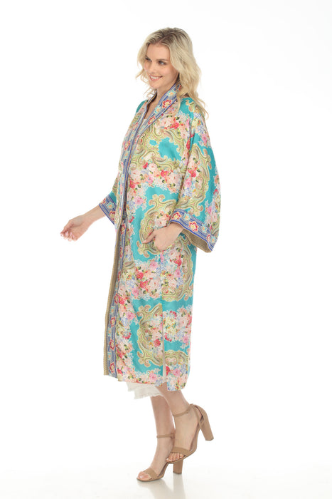 Johnny Was Rivoray Nani Silk Reversible Kimono Boho Chic R47023