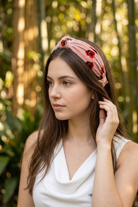 Johnny Was Rose Pink Floral Headband RJ222342