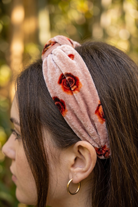 Johnny Was Rose Pink Floral Headband RJ222342