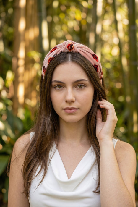 Johnny Was Rose Pink Floral Headband RJ222342