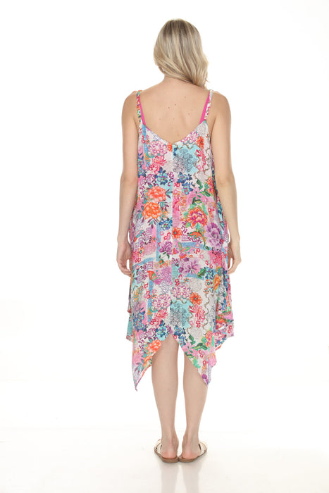 Johnny Was Roseum Scarf Dress Cover Up CSW1826-M
