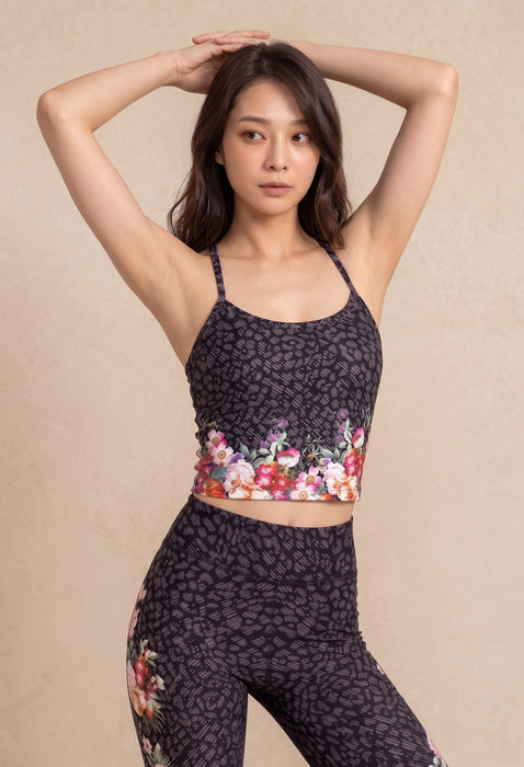 Johnny Was Rosey Rain Bee Active Cami Boho Chic Sports Bra A2122BO