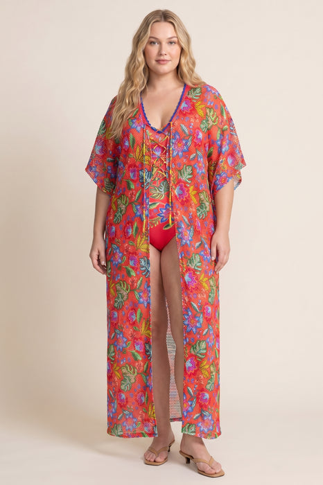 Johnny Was Rumba Maxi Crochet Kimono CSW4225-FX Plus Size