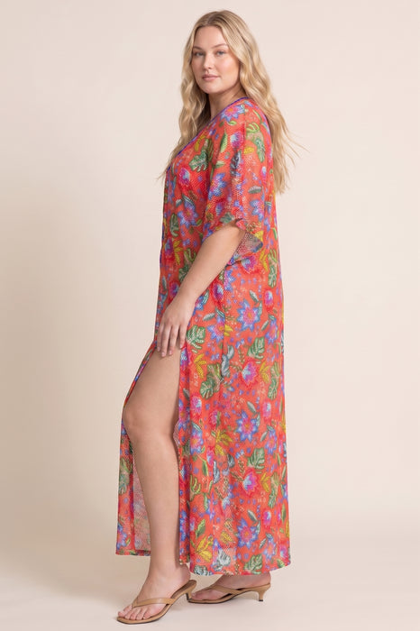 Johnny Was Rumba Maxi Crochet Kimono CSW4225-FX Plus Size