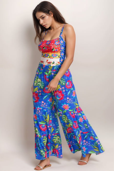 Johnny Was Blue Rumba Tiered Pant CSW4425-FX Plus Size