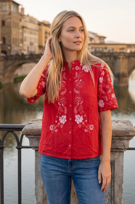 Johnny Was Gardenia Cary's Shirt C10825-7 *
