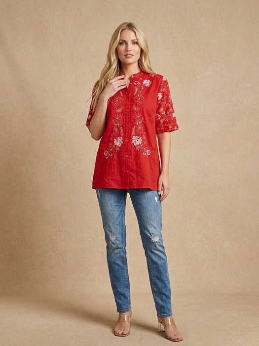 Johnny Was Gardenia Cary's Shirt C10825-7 *